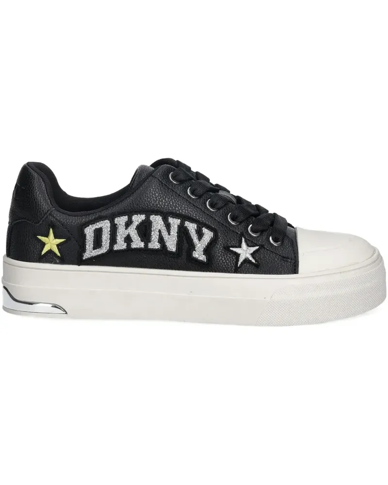 DKNY leather sneakers - Schwarz Schwarz