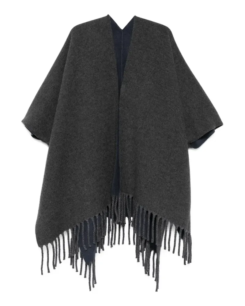 Brunello Cucinelli Baseballkappe mit Fransen - Grau Grau