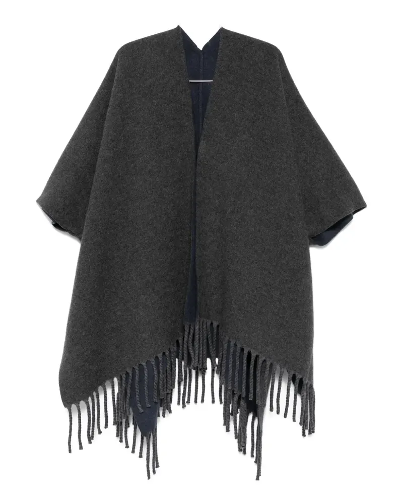 Brunello Cucinelli Baseballkappe mit Fransen - Grau Grau