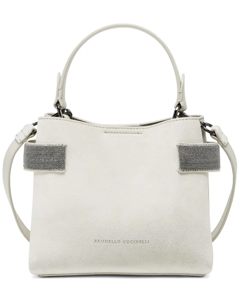 Brunello Cucinelli Tasche mit Monili-Detail - Weiß Weiß