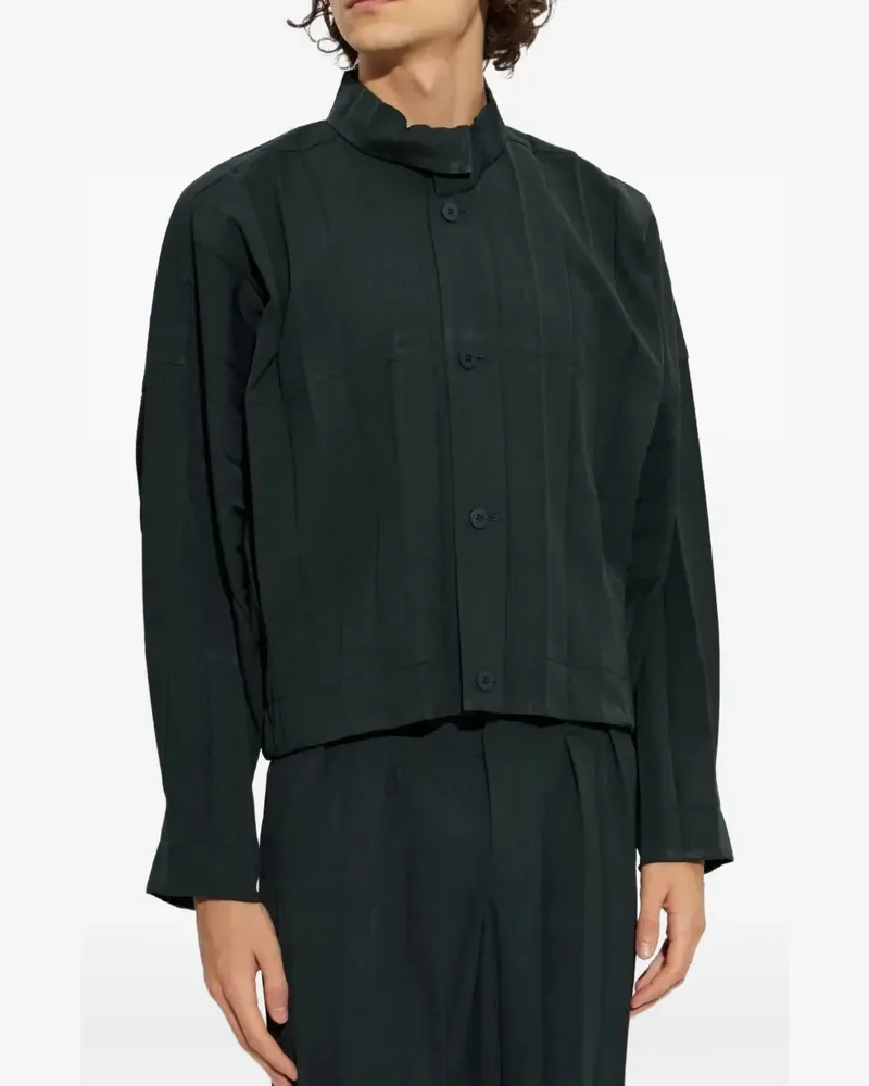 Issey Miyake Edge Ensemble Faltenjacke - Grün Grün