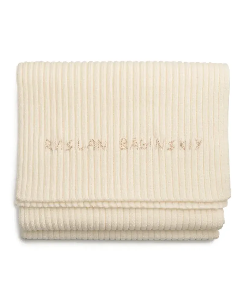 RUSLAN BAGINSKIY Gerippter Schal - Nude Nude