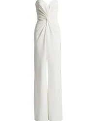 Tadashi Shoji Jumpsuit mit Herzausschnitt Weiß