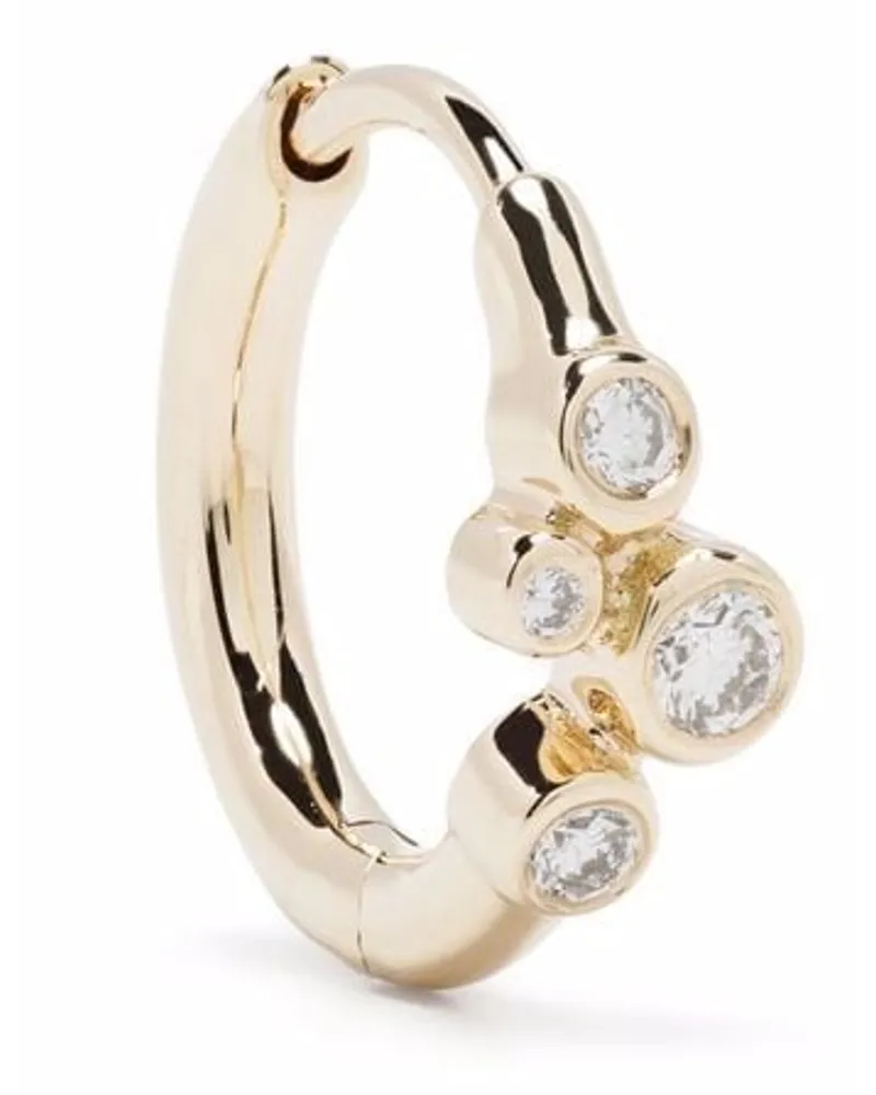 Maria Black 14kt Gelbgoldcreolen mit Diamanten