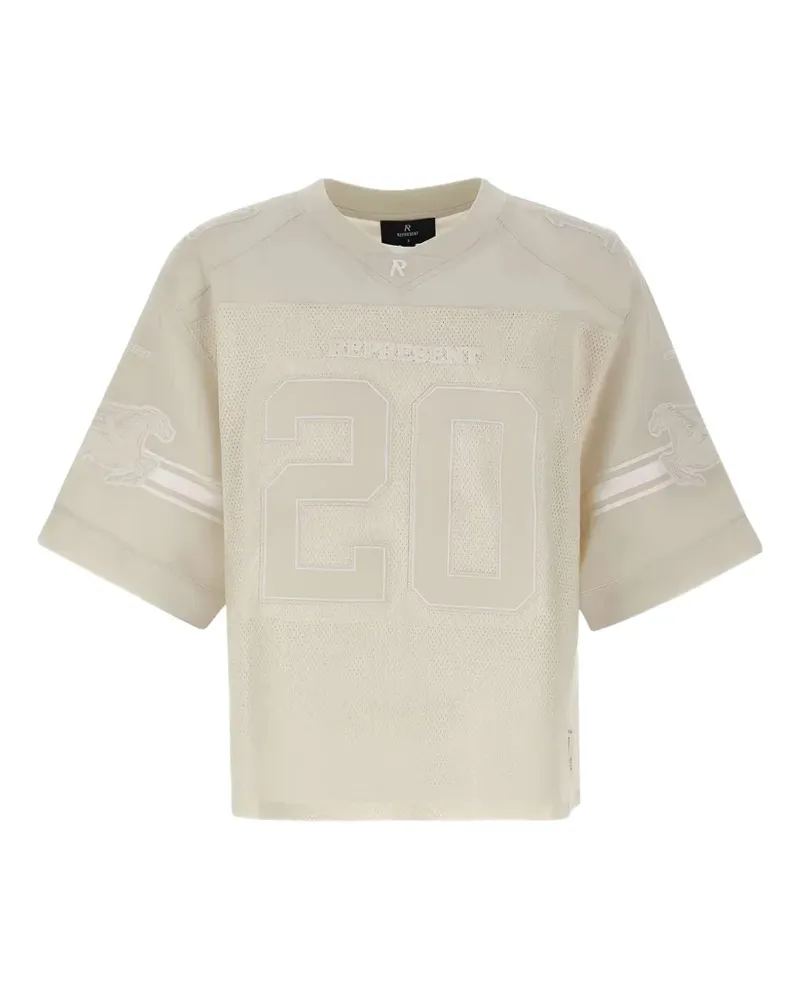 REPRESENT Poloshirt mit Nummern-Applikation - Nude Nude