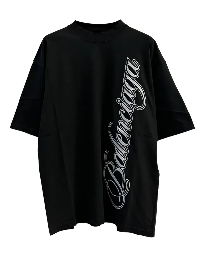 Balenciaga logo-detail T-shirt - Schwarz Schwarz