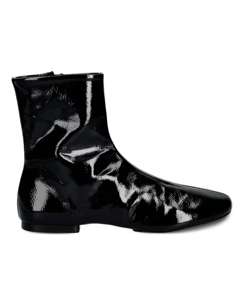 SOULIERS MARTINEZ Molli Stiefeletten in Lackoptik - Schwarz Schwarz