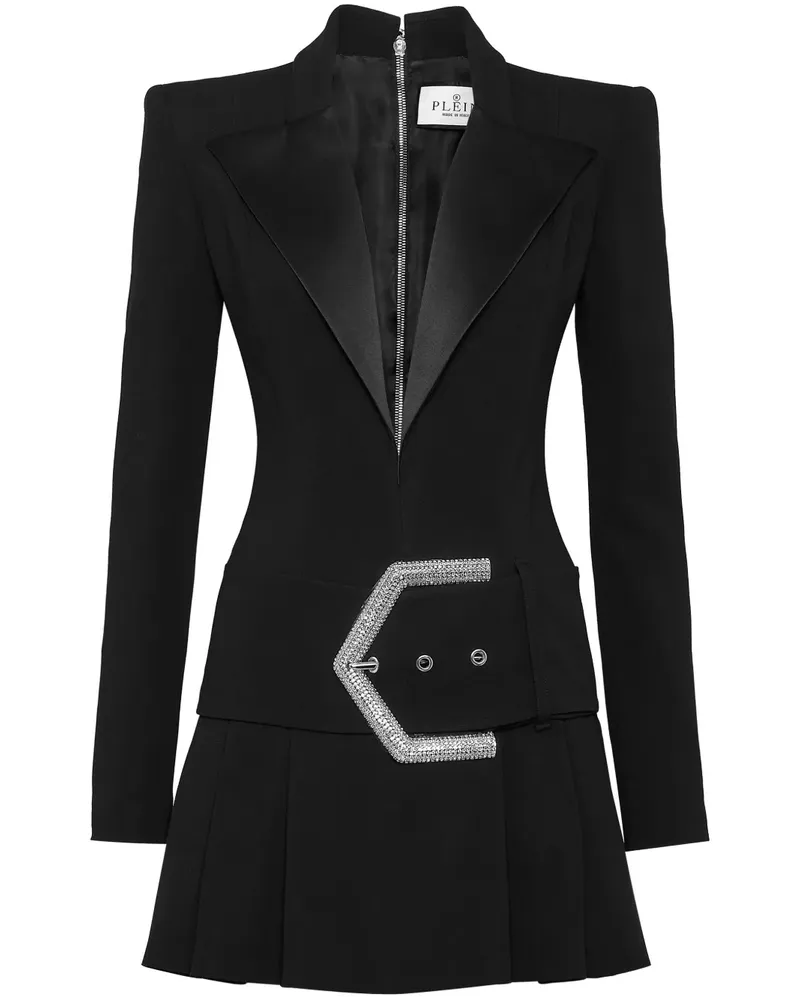 Philipp Plein Minikleid mit Kristallen - Schwarz Schwarz