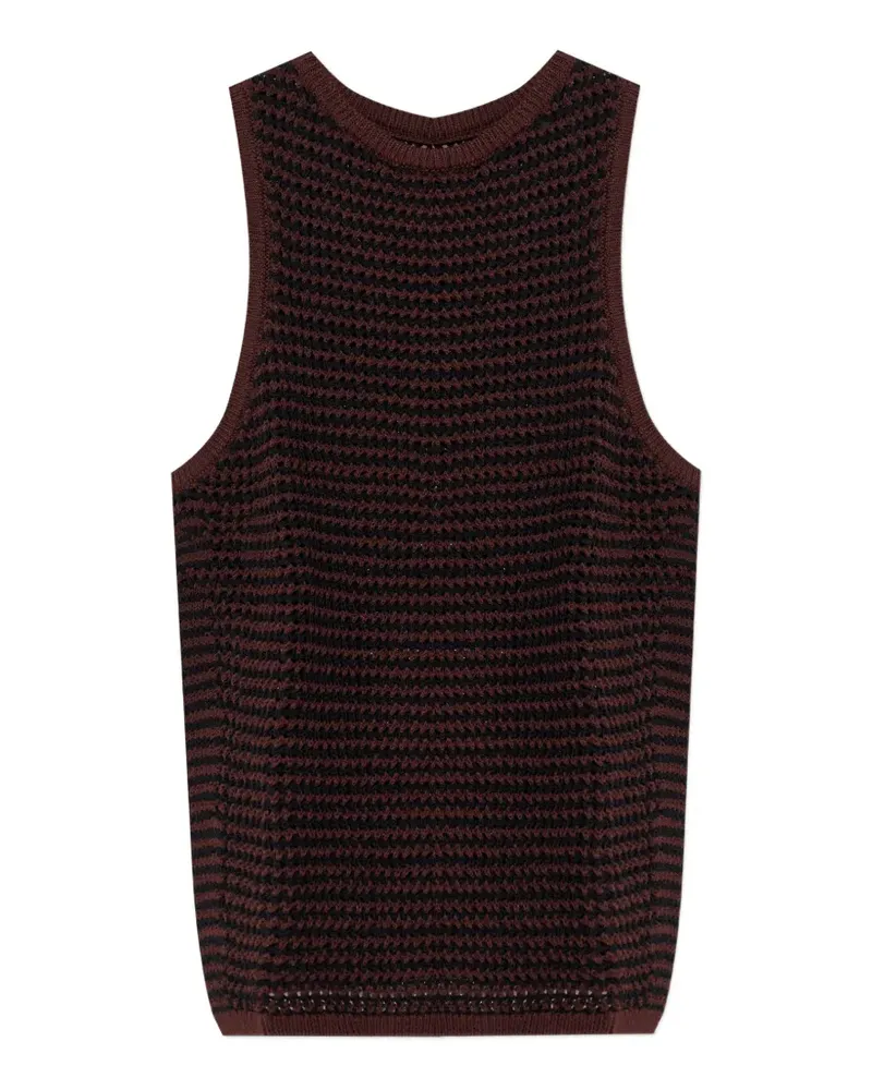 bond-eye Asher Oberteil in Lochstrick - Braun Braun