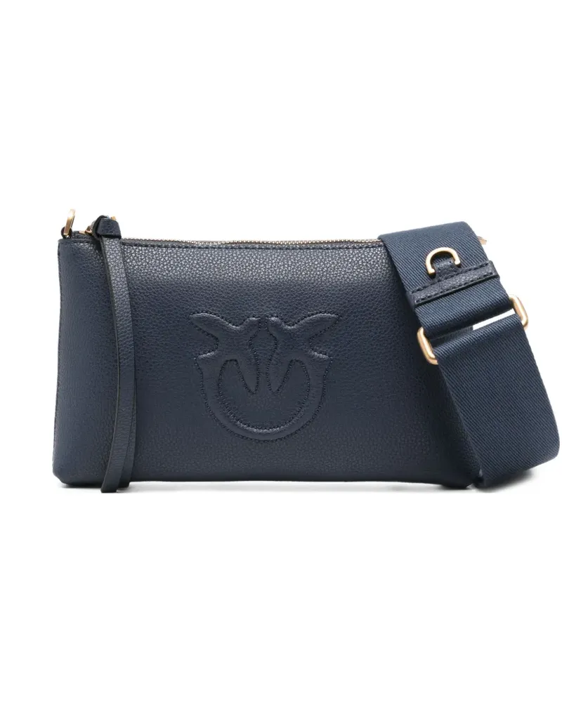 Pinko Mini Umhängetasche mit Logo-Prägung - Blau Blau