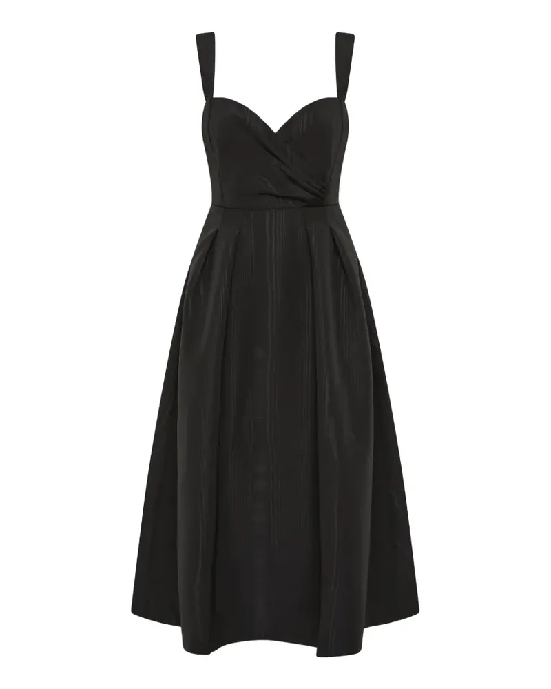 Rebecca Vallance Midikleid mit Herzausschnitt - Schwarz Schwarz