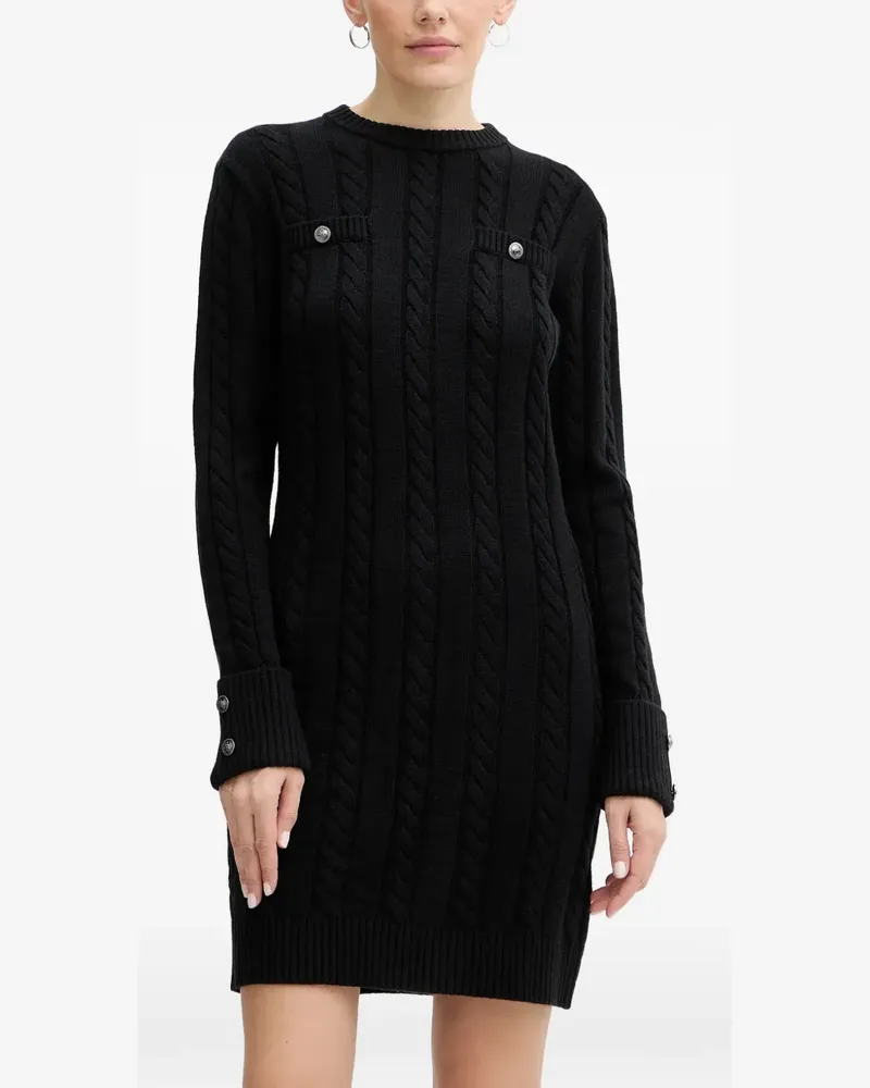 Guess cable-knit mini dress - Schwarz Schwarz