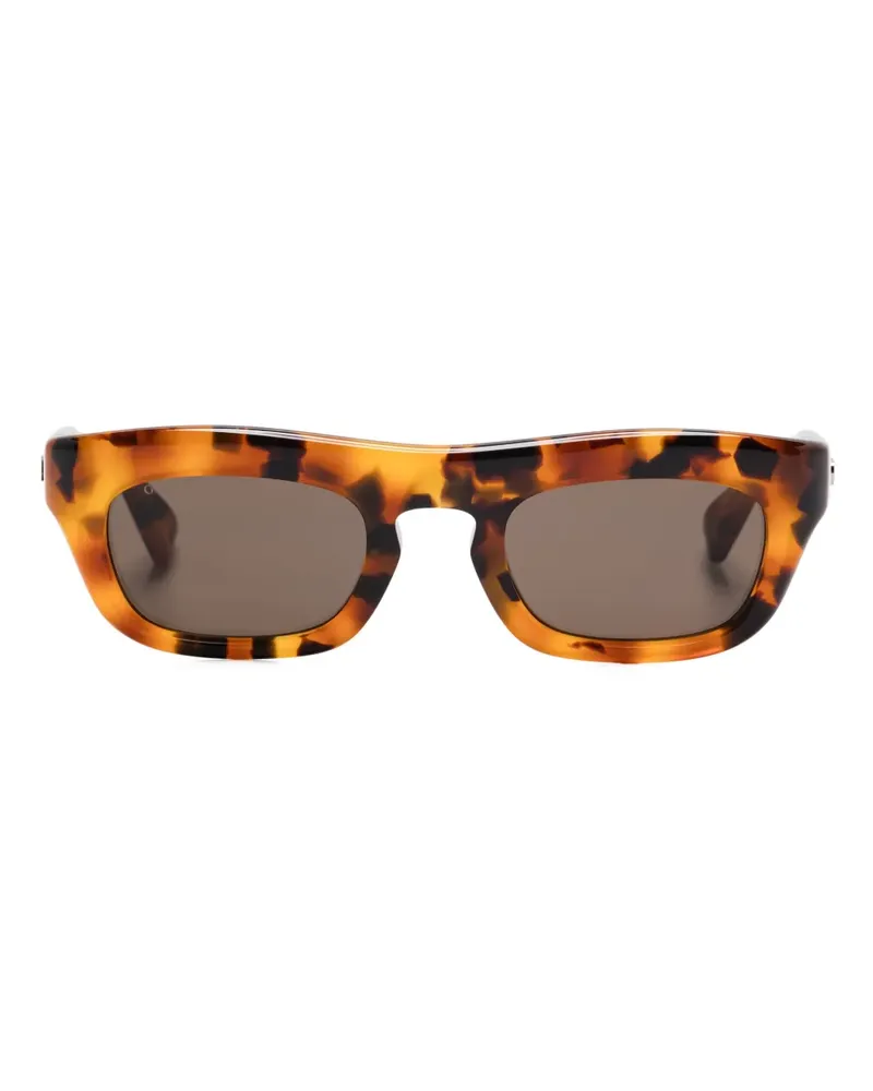 Gucci Sonnenbrille mit eckigem Gestell - Braun Braun
