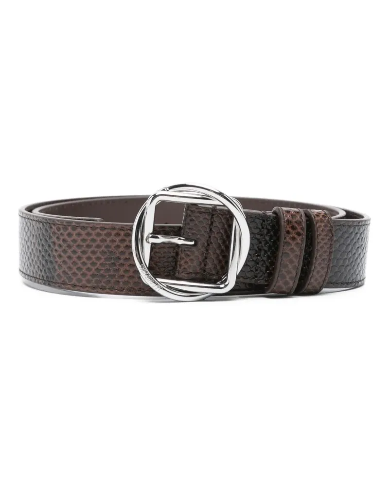 Jacquemus Gürtel mit Schlangenleder-Print - Braun Braun