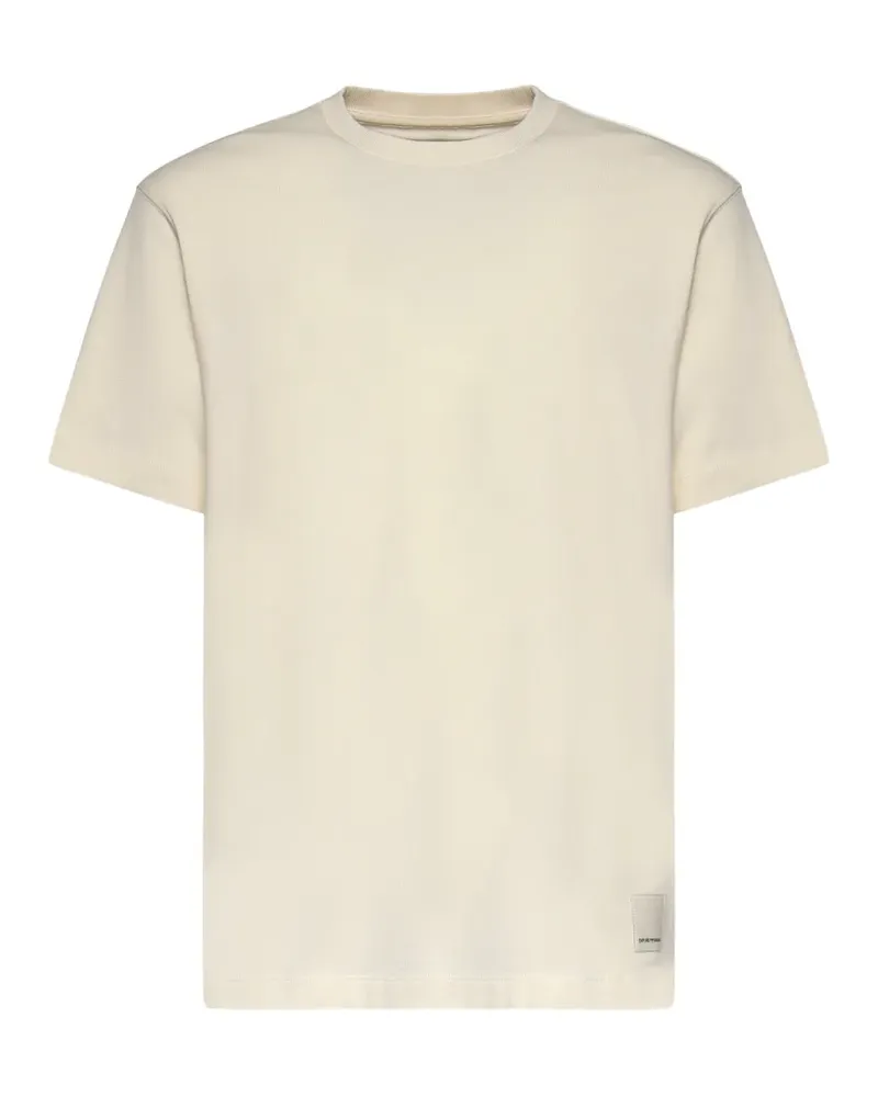 Emporio Armani logo-patch T-shirt - Nude Nude