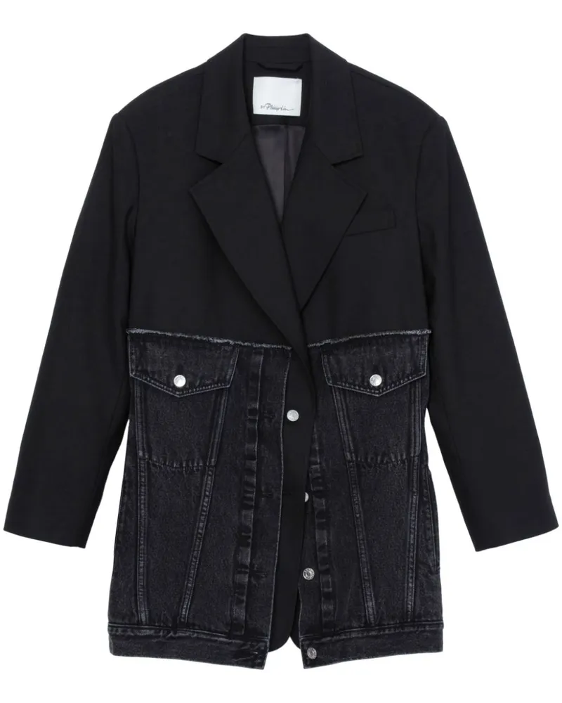 3.1 phillip lim Blazer im Layering-Look Schwarz