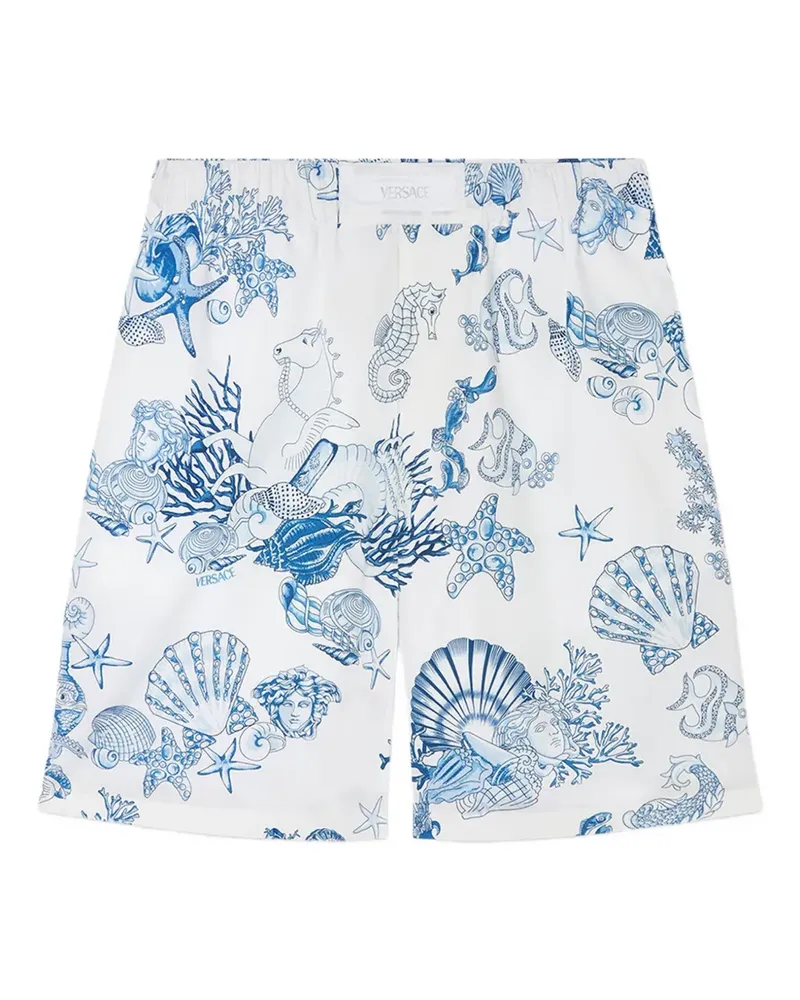 Versace Coral Theater Shorts - Weiß Weiß