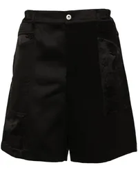 Feng Chen Wang Shorts im Patchwork-Look Schwarz