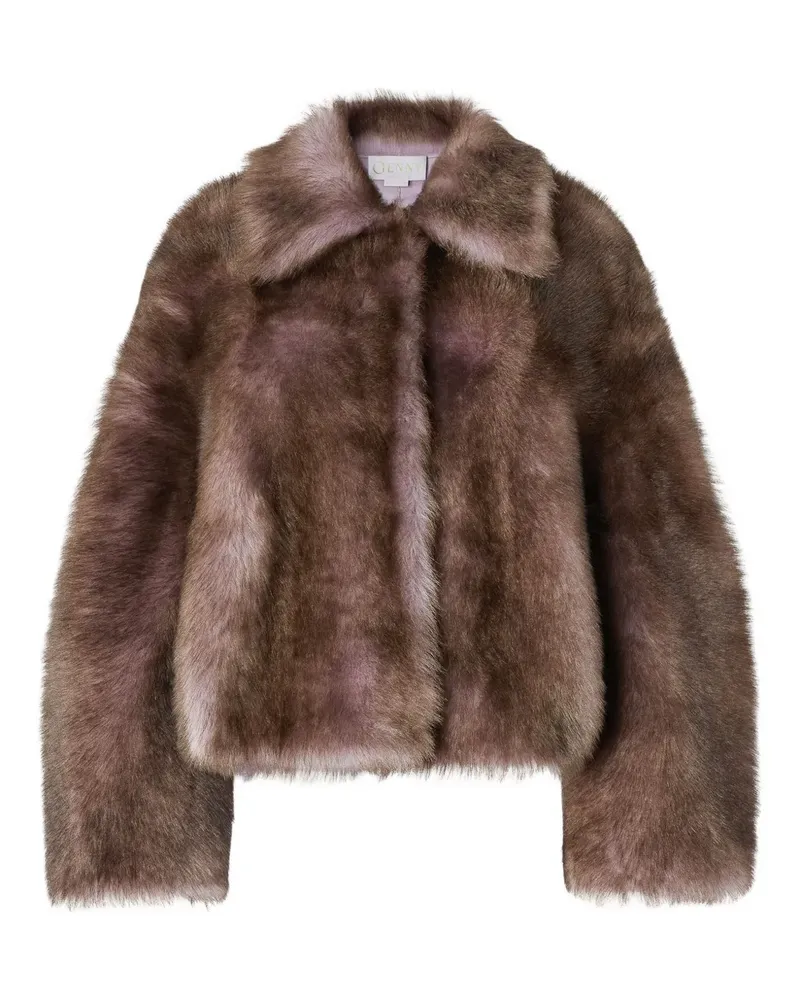 Genny Kurze Shearling-Jacke - Braun Braun