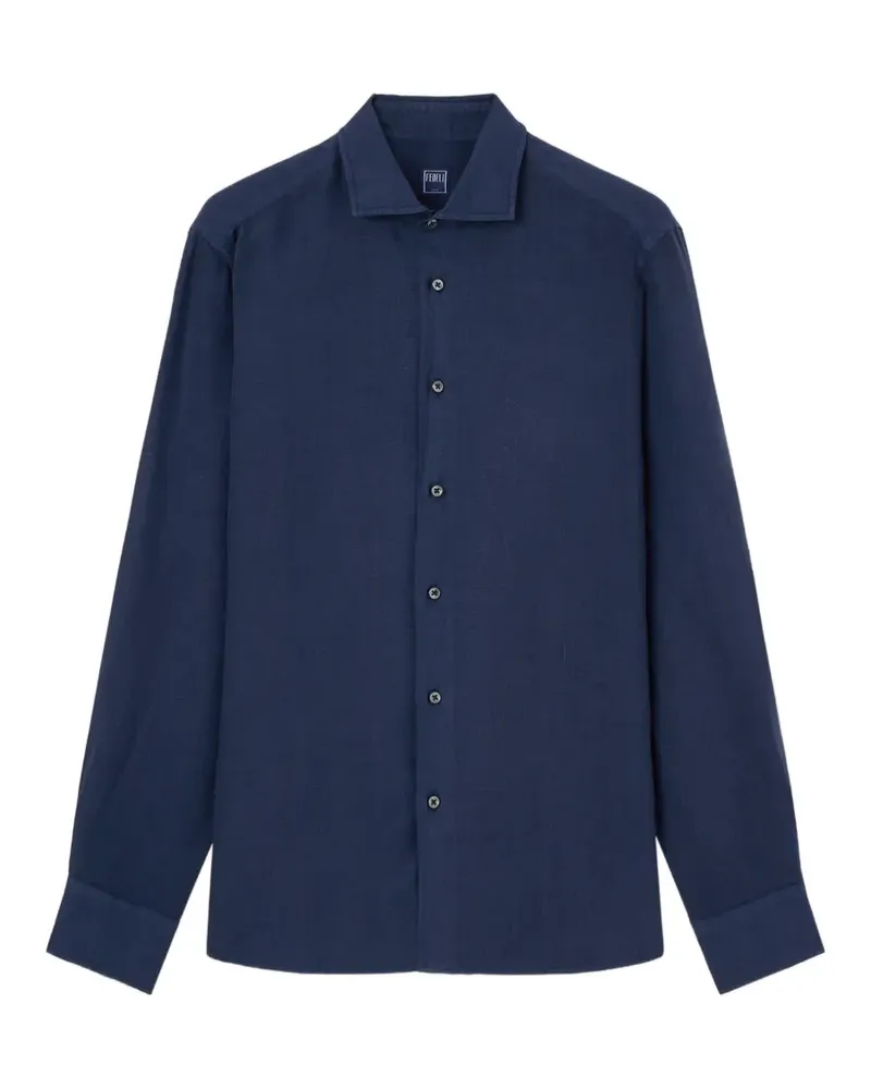 Fedeli Nick long-sleeve shirt - Blau Blau