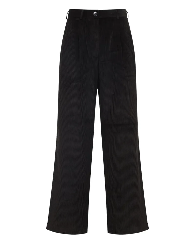 FRANKIE Shop Hose aus Cord mit Knöpfen - Braun Braun