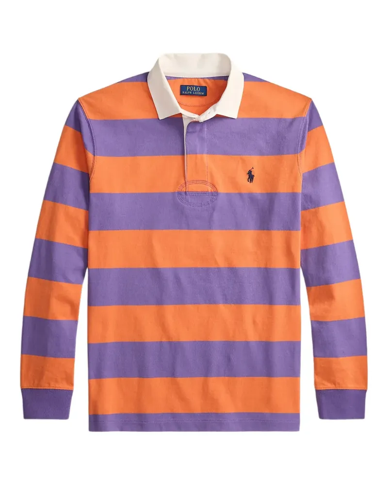 Ralph Lauren Gestreiftes Poloshirt - Orange Orange