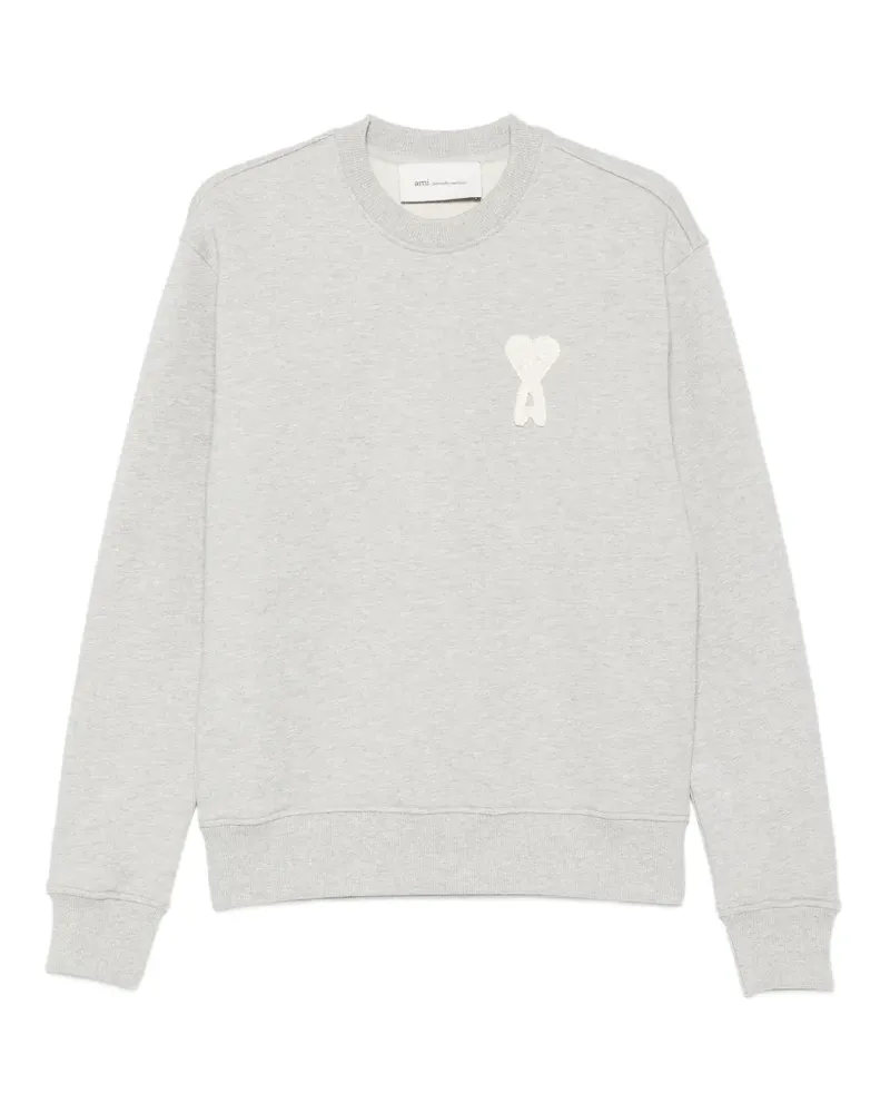 AMI Paris heart appliqued sweatshirt - Grau Grau