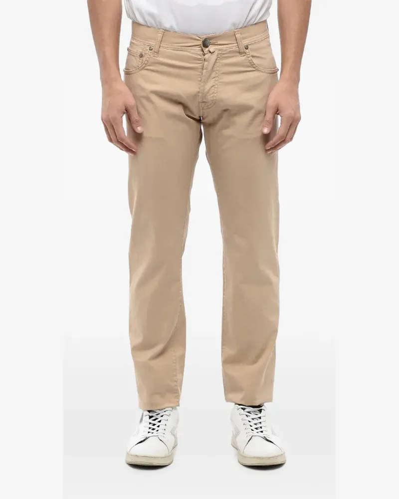 Corneliani five-pocket belt-loop trousers - Nude Nude