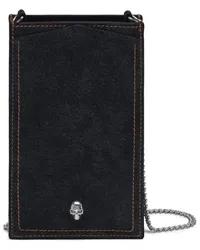 Alexander McQueen Handyhülle mit Totenkopf Blau