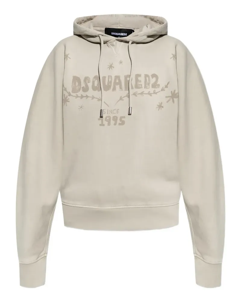 Dsquared2 Hoodie mit Kordelzug - Grau Grau