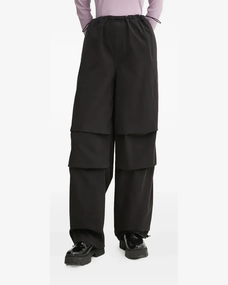 HUGO BOSS Cargohose mit Kordelzug - Schwarz Schwarz