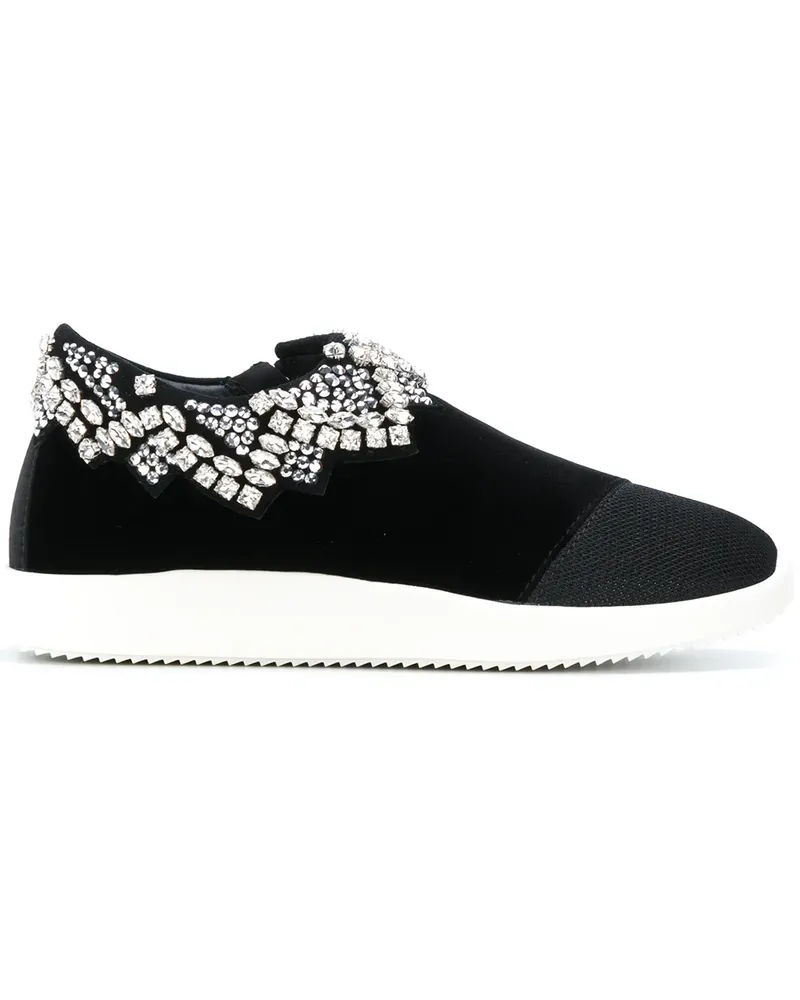Giuseppe Zanotti Gemma' Sneakers mit Reißverschluss - Schwarz Schwarz