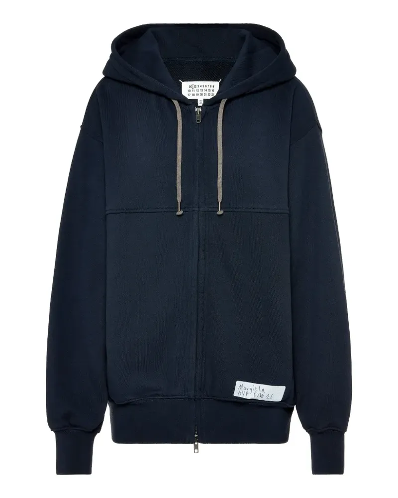 Maison Margiela Kapuzenjacke mit grafischem Print - Blau Blau