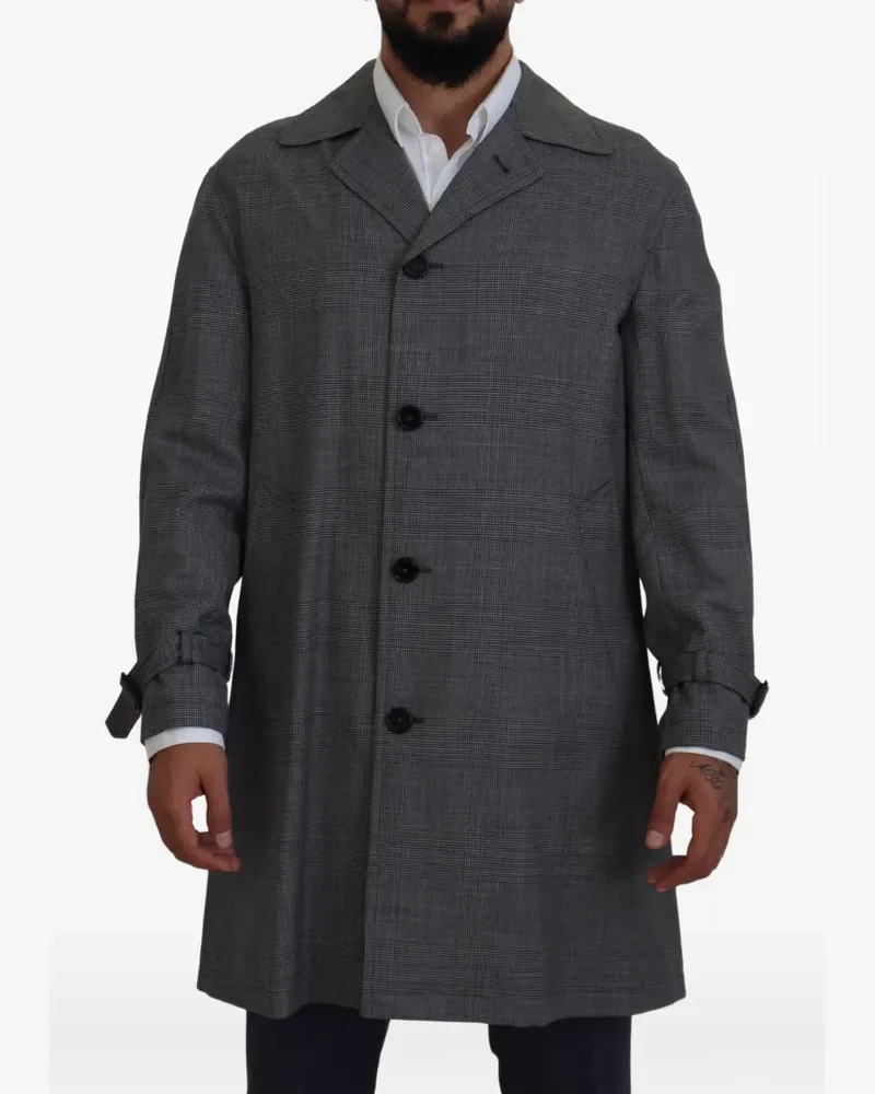 Dolce & Gabbana Mantel mit Karomuster - Grau Grau