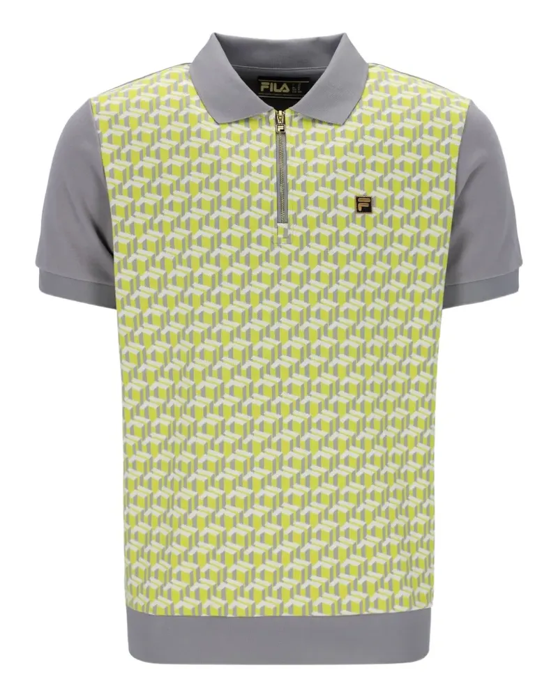 Fila Axel Geo Poloshirt - Grau Grau