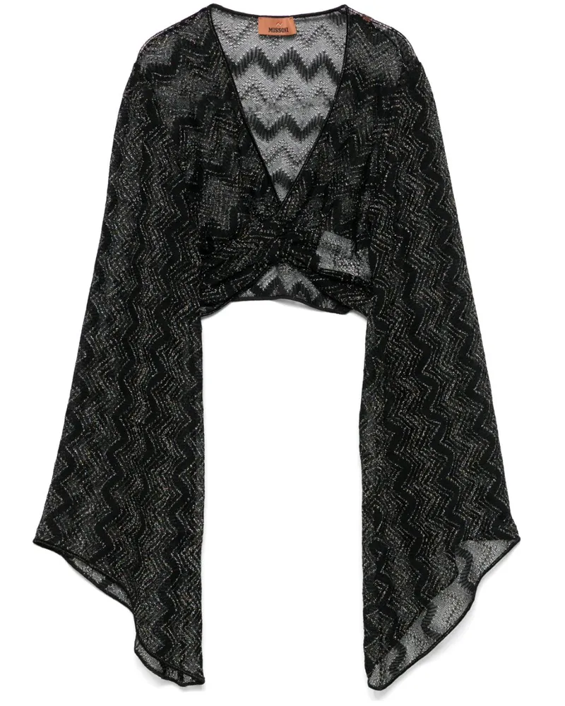Missoni Klassisches Cropped-Top - Schwarz Schwarz