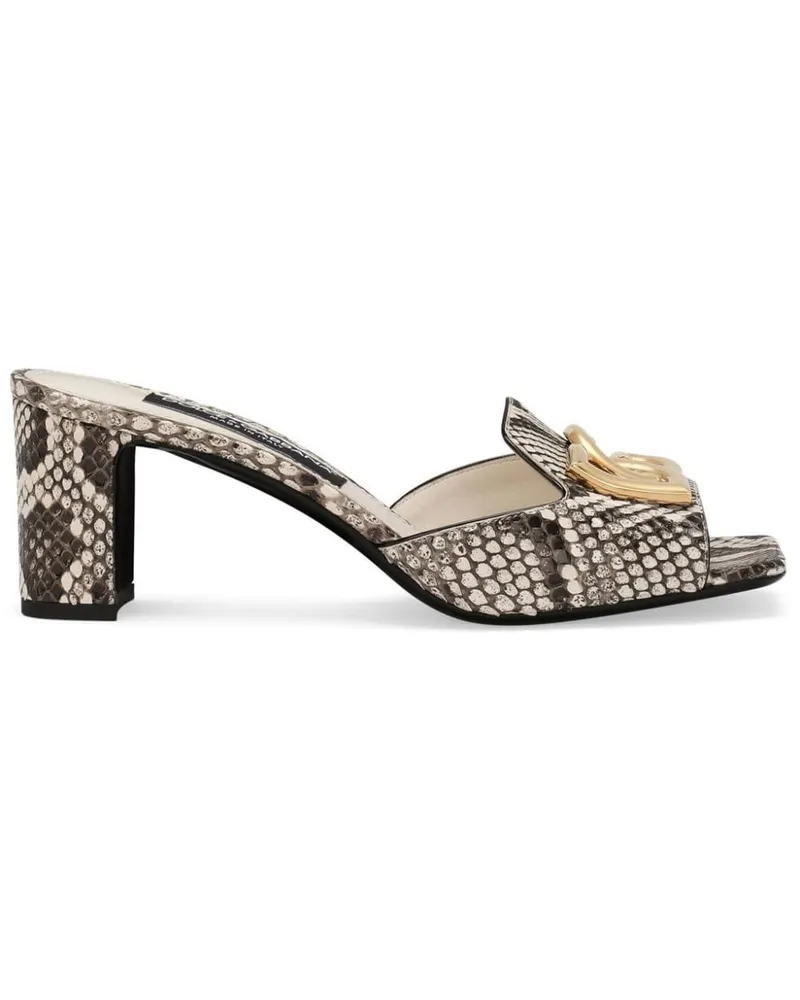 Dolce & Gabbana Mules mit DG-Logo - Nude Nude