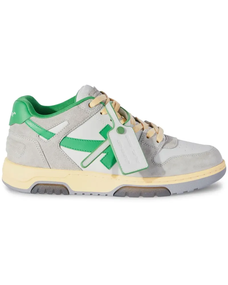 OFF-WHITE Out of Office Wildleder-Sneakers - Grau Grau