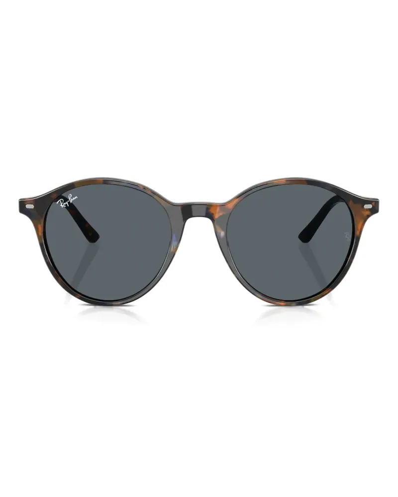 Ray Ban tortoiseshell-effect round-frame sunglasses - Braun Braun