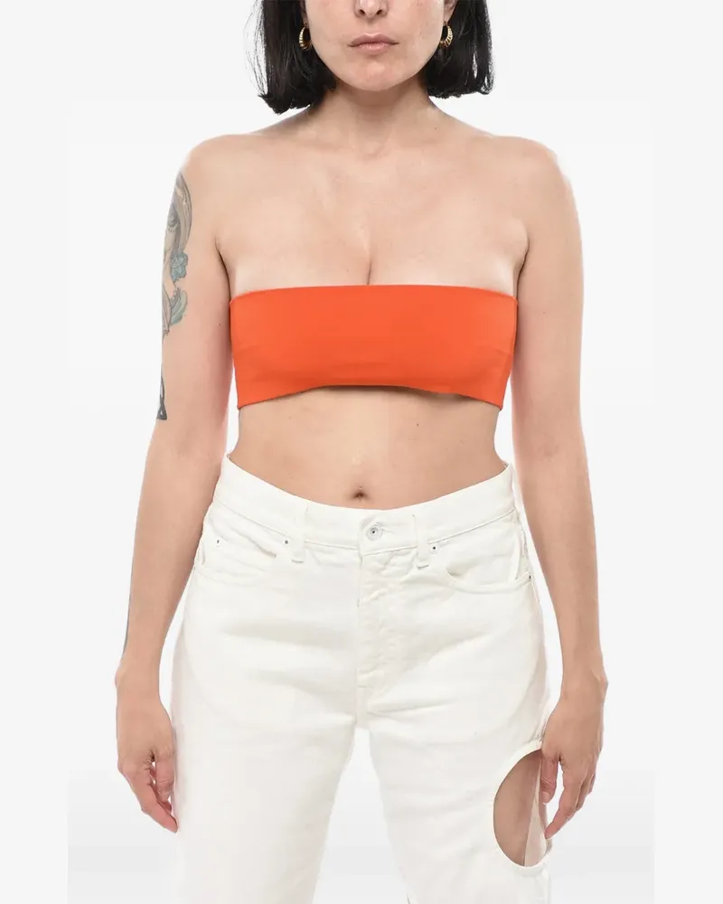 Max Mara knit bandeau top - Orange Orange