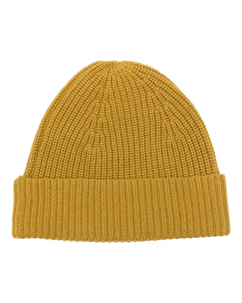 Joseph Gerippte Beanie - Gelb Gelb