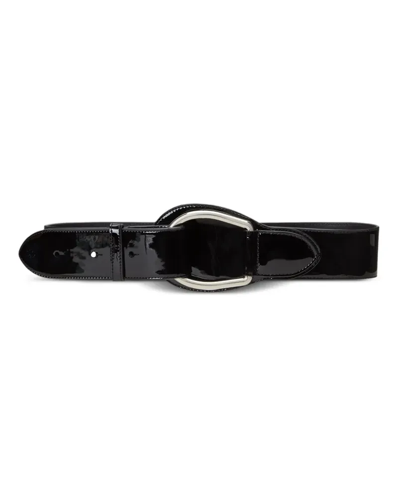 Ralph Lauren oval-buckle belt - Schwarz Schwarz