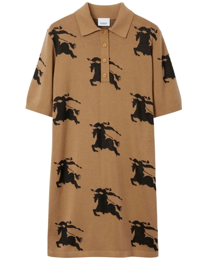 Burberry Jacquard-Kleid mit Logo-Print - Nude Nude