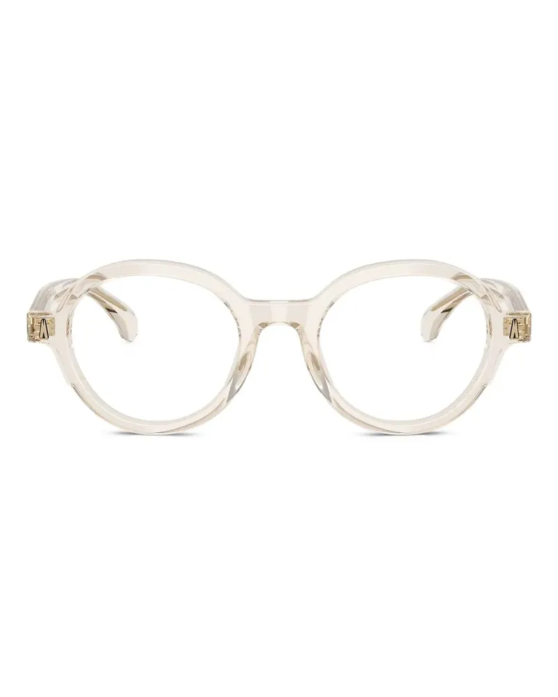 Moncler Transparente Brille mit rundem Gestell - Nude Nude