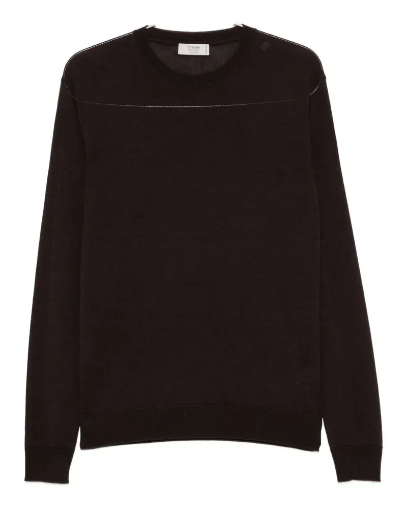 Ferrante crew-neck long-sleeve sweater - Braun Braun