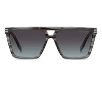 square-frame sunglasses - Grau