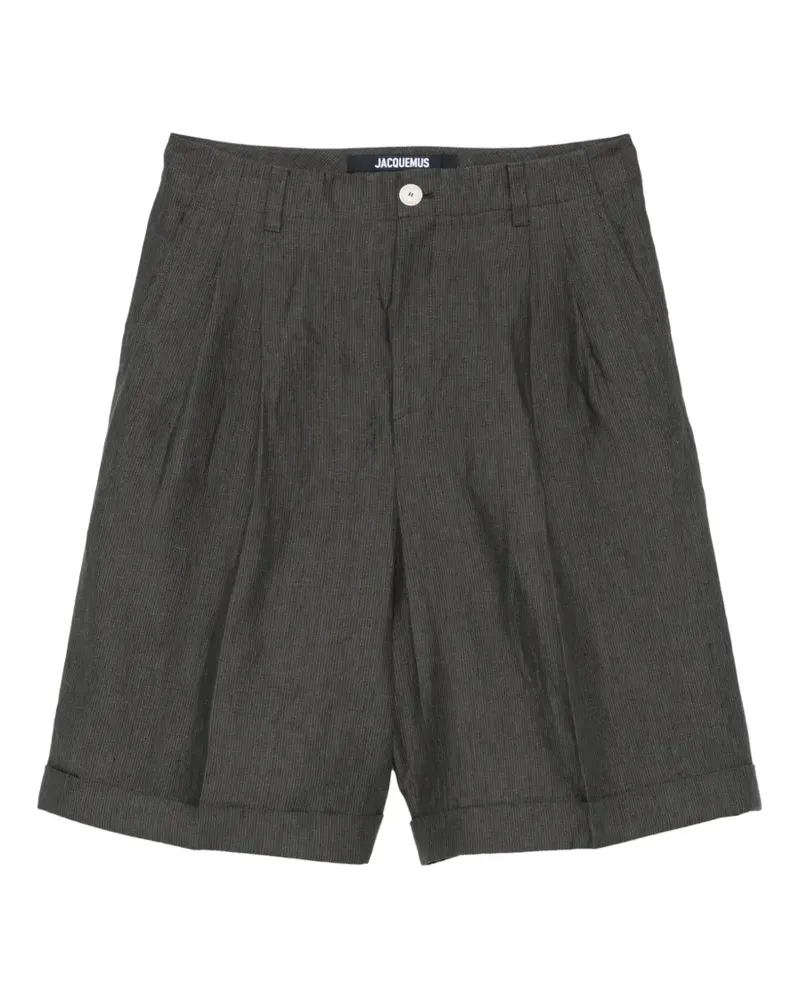 Jacquemus Pastro Shorts mit plissiertem Saum - Grau Grau