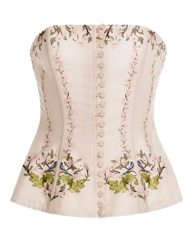AGUA BENDITA Schulterfreie Abelia Anhelo Bluse - Nude Nude