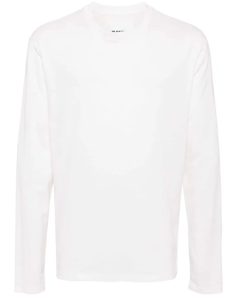 Jil Sander T-Shirt mit rundem Ausschnitt - Weiß Weiß