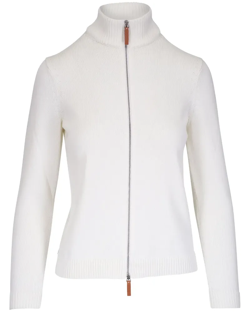 Lafayette148 Jacke aus geripptem Strick - Weiß Weiß